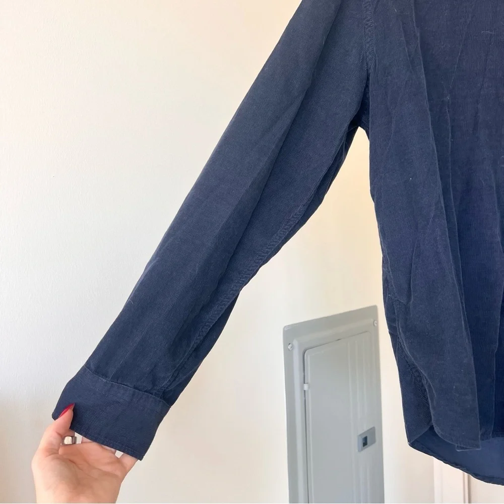 Men's Banana Republic Standard Fit Navy Blue Button Down- L